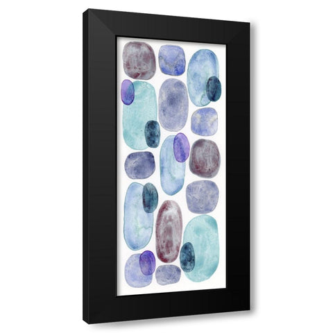 Violet Turquoise IV Black Modern Wood Framed Art Print with Double Matting by Galapon, Nikki