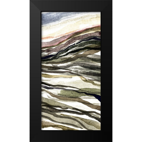 Waterscapes I Black Modern Wood Framed Art Print by Galapon, Nikki