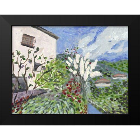 Tuscany Drive Black Modern Wood Framed Art Print by Galapon, Nikki