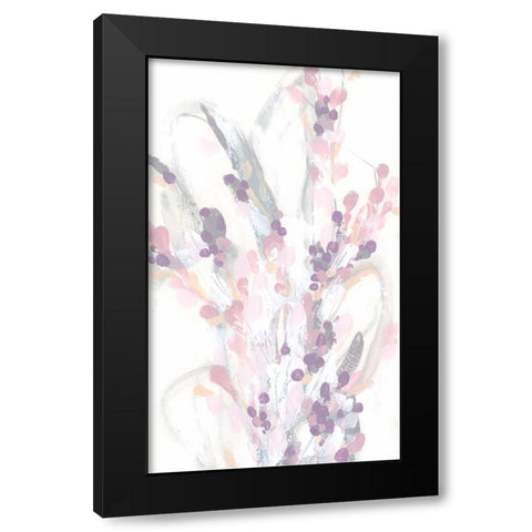 Impasto Sprig I Black Modern Wood Framed Art Print with Double Matting by Vess, June Erica