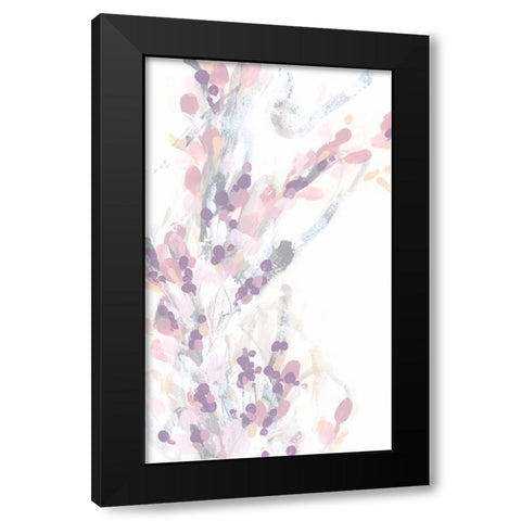 Impasto Sprig II Black Modern Wood Framed Art Print with Double Matting by Vess, June Erica