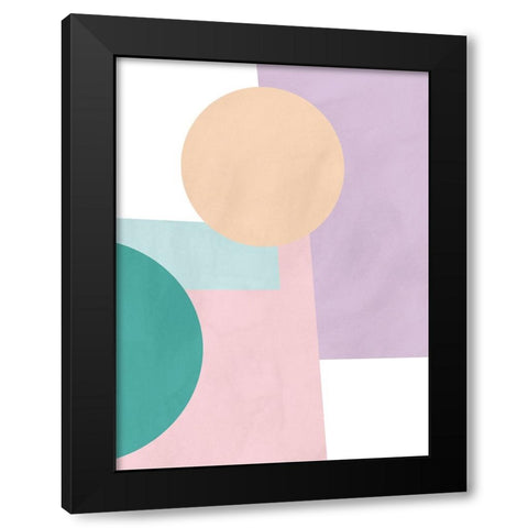 Paper Daydream I Black Modern Wood Framed Art Print with Double Matting by Vess, June Erica