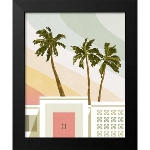 Palm Springs Paradise II Black Modern Wood Framed Art Print by Barnes, Victoria