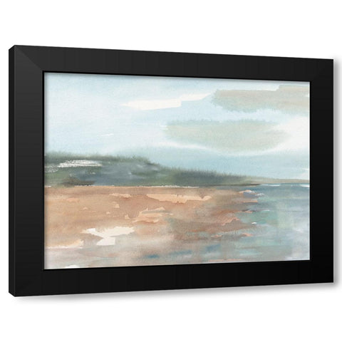 Soft Shore Horizon I Black Modern Wood Framed Art Print with Double Matting by Harper, Ethan