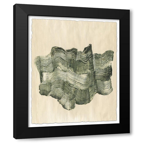 Chlorophyll II Black Modern Wood Framed Art Print with Double Matting by Lam, Vanna
