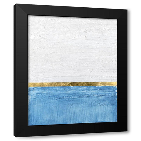 Embellished Gold Horizon II Black Modern Wood Framed Art Print by Saunders, Alonzo