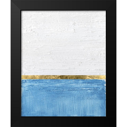Embellished Gold Horizon II Black Modern Wood Framed Art Print by Saunders, Alonzo