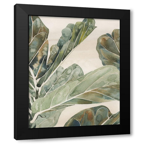 Fiddle Leaf Fig II Black Modern Wood Framed Art Print by Popp, Grace