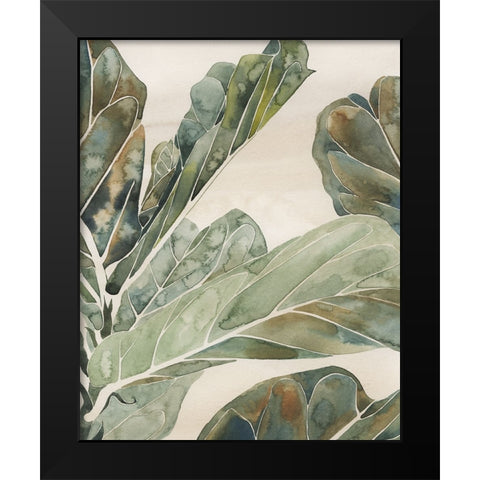 Fiddle Leaf Fig II Black Modern Wood Framed Art Print by Popp, Grace