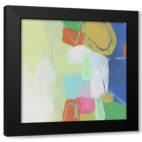 Fractal Fold I Black Modern Wood Framed Art Print by Vess, June Erica