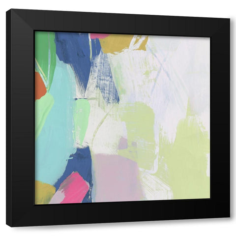 Fractal Fold II Black Modern Wood Framed Art Print with Double Matting by Vess, June Erica