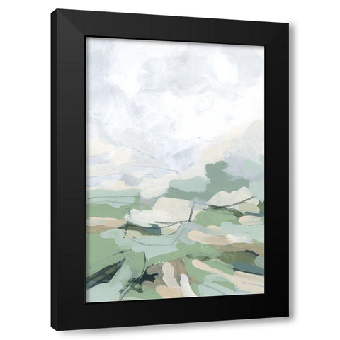 Snowcap Valley III Black Modern Wood Framed Art Print with Double Matting by Vess, June Erica