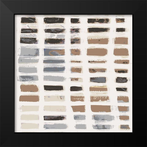 Neutral Peek I Black Modern Wood Framed Art Print by Moore, Regina