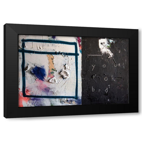 Being Ok II Black Modern Wood Framed Art Print with Double Matting by Youngstrom, Kent