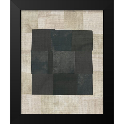Floating Block I Black Modern Wood Framed Art Print by Vess, June Erica