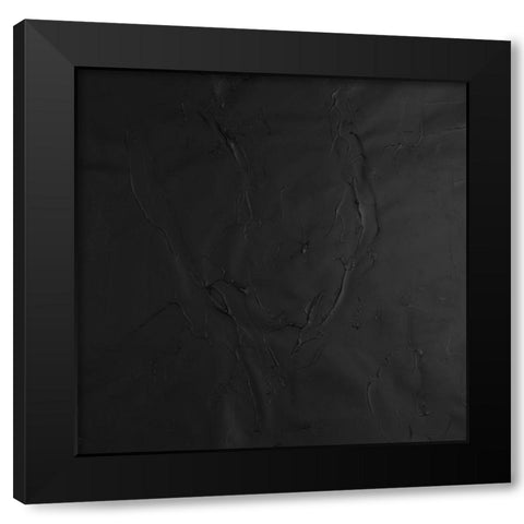 Onyx Square II Black Modern Wood Framed Art Print by Willett, Michael