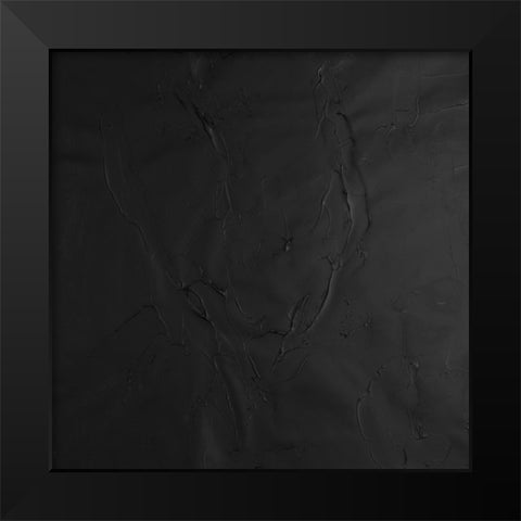 Onyx Square II Black Modern Wood Framed Art Print by Willett, Michael