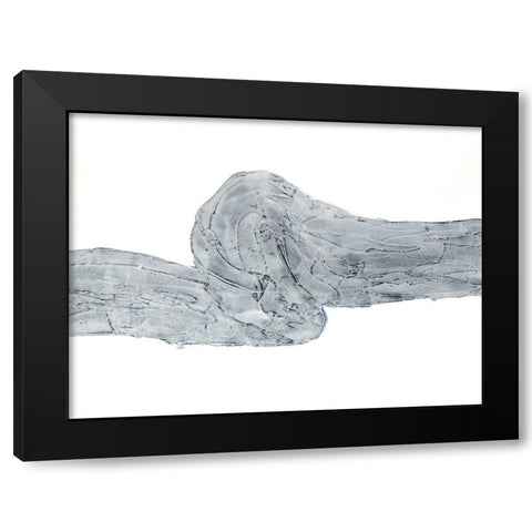 Indigo Streak I Black Modern Wood Framed Art Print by Willett, Michael
