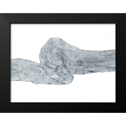 Indigo Streak I Black Modern Wood Framed Art Print by Willett, Michael