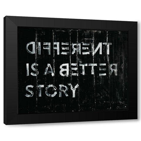 Different is Better Black Modern Wood Framed Art Print with Double Matting by Youngstrom, Kent