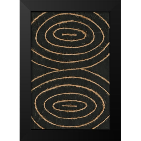 Linked In II Black Modern Wood Framed Art Print by Saunders, Alonzo