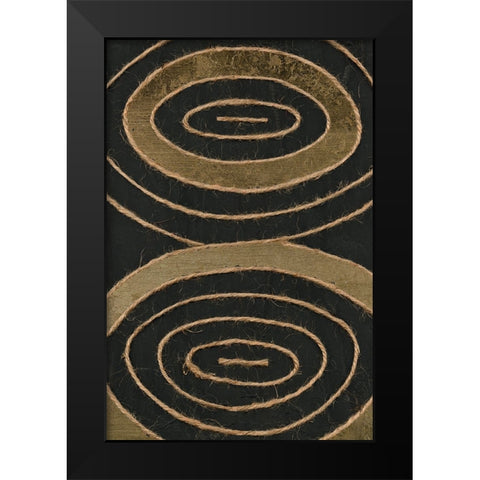Linked In III Black Modern Wood Framed Art Print by Saunders, Alonzo