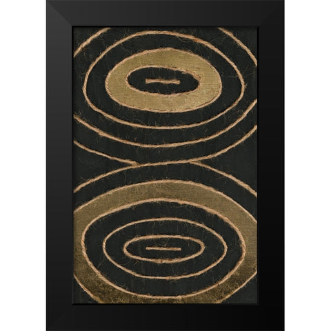 Linked In IV Black Modern Wood Framed Art Print by Saunders, Alonzo