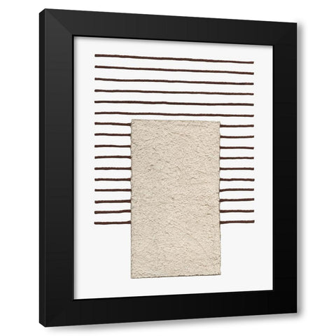 Monolithic  I Black Modern Wood Framed Art Print with Double Matting by Saunders, Alonzo