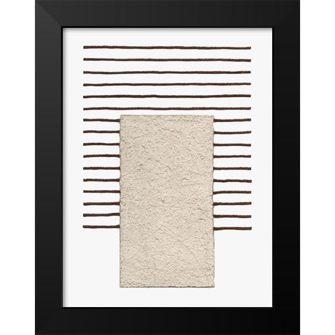 Monolithic  I Black Modern Wood Framed Art Print by Saunders, Alonzo
