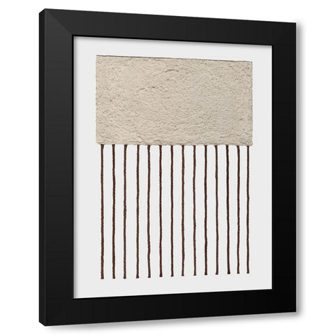 Monolithic  II Black Modern Wood Framed Art Print with Double Matting by Saunders, Alonzo