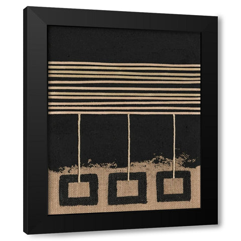 Pendulums II Black Modern Wood Framed Art Print by Saunders, Alonzo