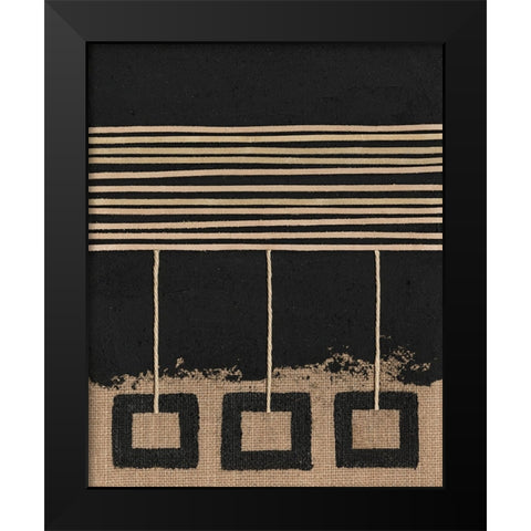 Pendulums II Black Modern Wood Framed Art Print by Saunders, Alonzo