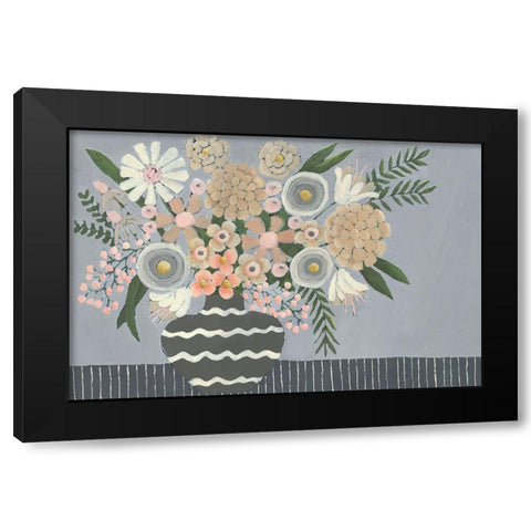 Venusta Flores I Black Modern Wood Framed Art Print by Moore, Regina