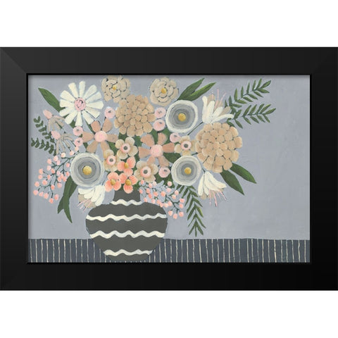 Venusta Flores I Black Modern Wood Framed Art Print by Moore, Regina