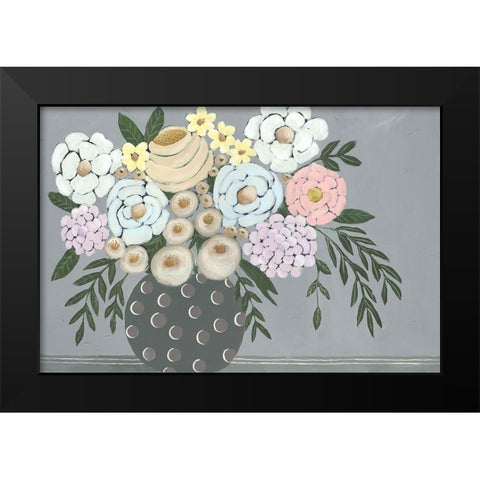 Venusta Flores II Black Modern Wood Framed Art Print by Moore, Regina