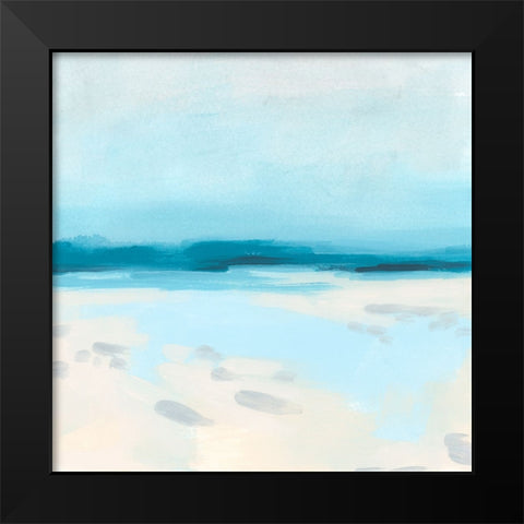 Sandbar Impression I Black Modern Wood Framed Art Print by Vess, June Erica