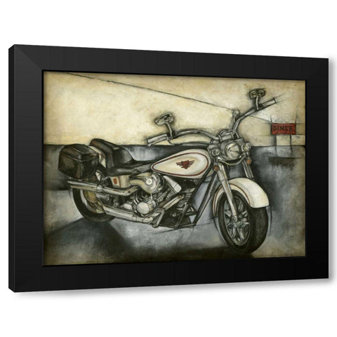 Motorcycle Memories I Black Modern Wood Framed Art Print with Double Matting by Goldberger, Jennifer