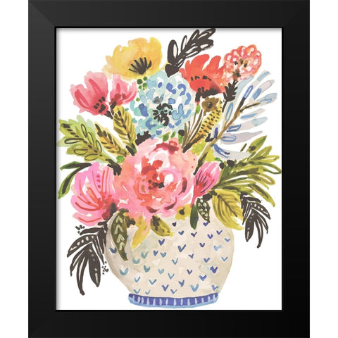 Sweet Arrangement I Black Modern Wood Framed Art Print by Fields, Karen