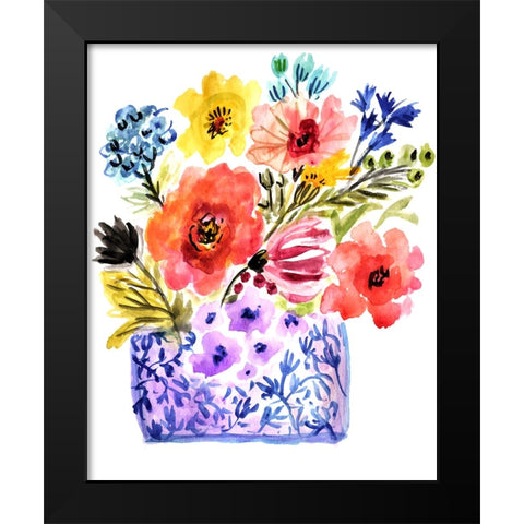Sweet Arrangement II Black Modern Wood Framed Art Print by Fields, Karen