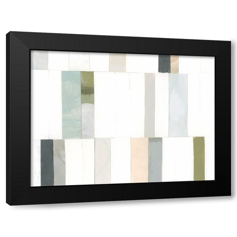 Litmus Collage II Black Modern Wood Framed Art Print with Double Matting by Vess, June Erica