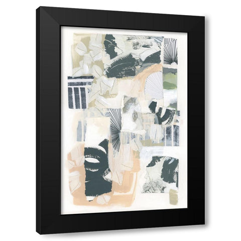 Washi Panel I Black Modern Wood Framed Art Print by Vess, June Erica