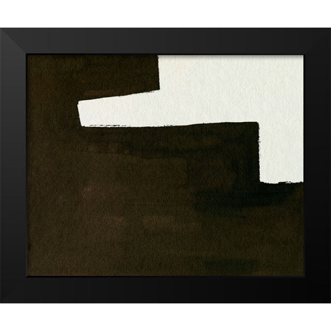 Slit I Black Modern Wood Framed Art Print by Wang, Melissa