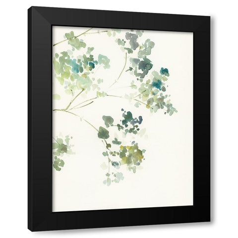 Soft Branches I Black Modern Wood Framed Art Print with Double Matting by Barnes, Victoria