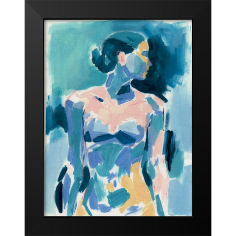 Loose Expressive Figure I Black Modern Wood Framed Art Print by Barnes, Victoria