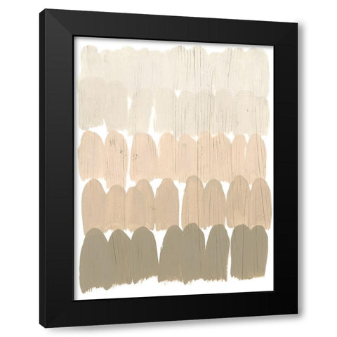 Earth Tone Swatch II Black Modern Wood Framed Art Print with Double Matting by Vess, June Erica