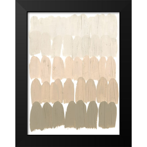 Earth Tone Swatch II Black Modern Wood Framed Art Print by Vess, June Erica