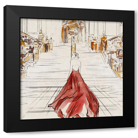 Feeling Grand I Black Modern Wood Framed Art Print with Double Matting by Wang, Melissa