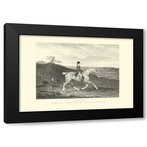 Custom Hackney Black Modern Wood Framed Art Print with Double Matting by Scott, John