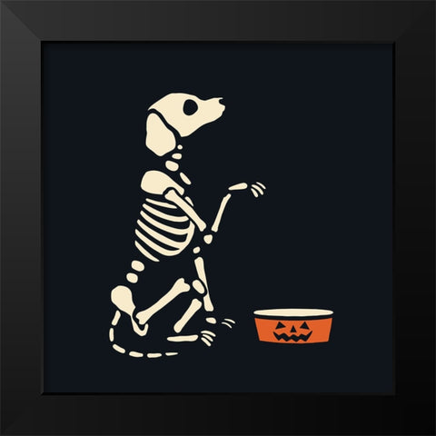 Skelepet I Black Modern Wood Framed Art Print by Barnes, Victoria