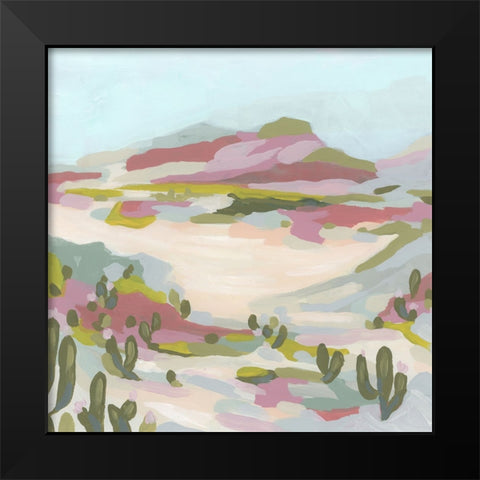 Vista Nopal II Black Modern Wood Framed Art Print by Vess, June Erica